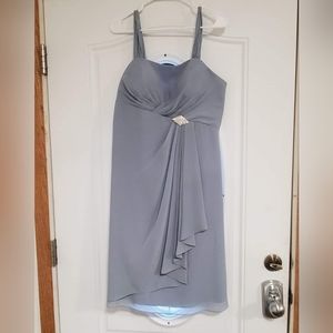 Dusty‎ blue dress